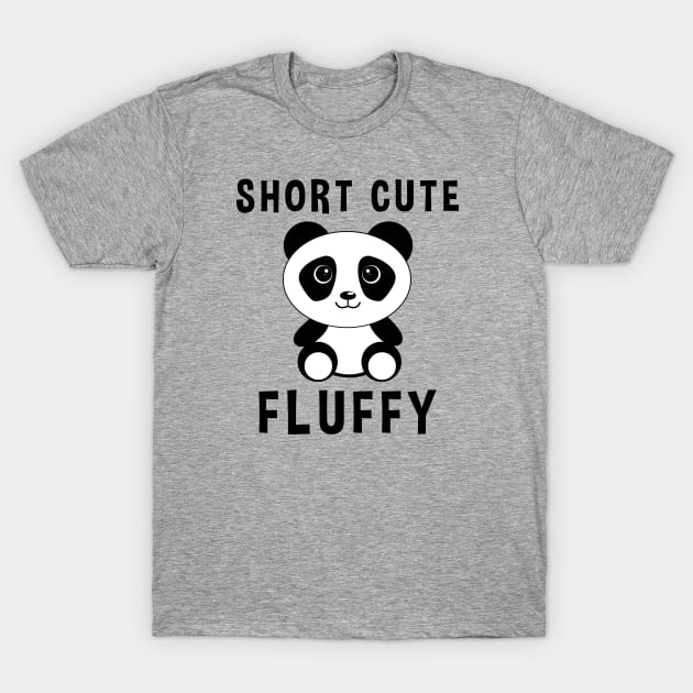 Short Cute And Fluffy Panda T-Shirt by zerouss